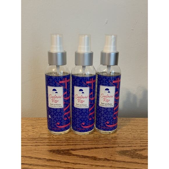 3X Fave4 Santori Rose Hair Perfume Spray - 4oz - NEW - Rare HTF Fresh Set 3 - Picture 1 of 4